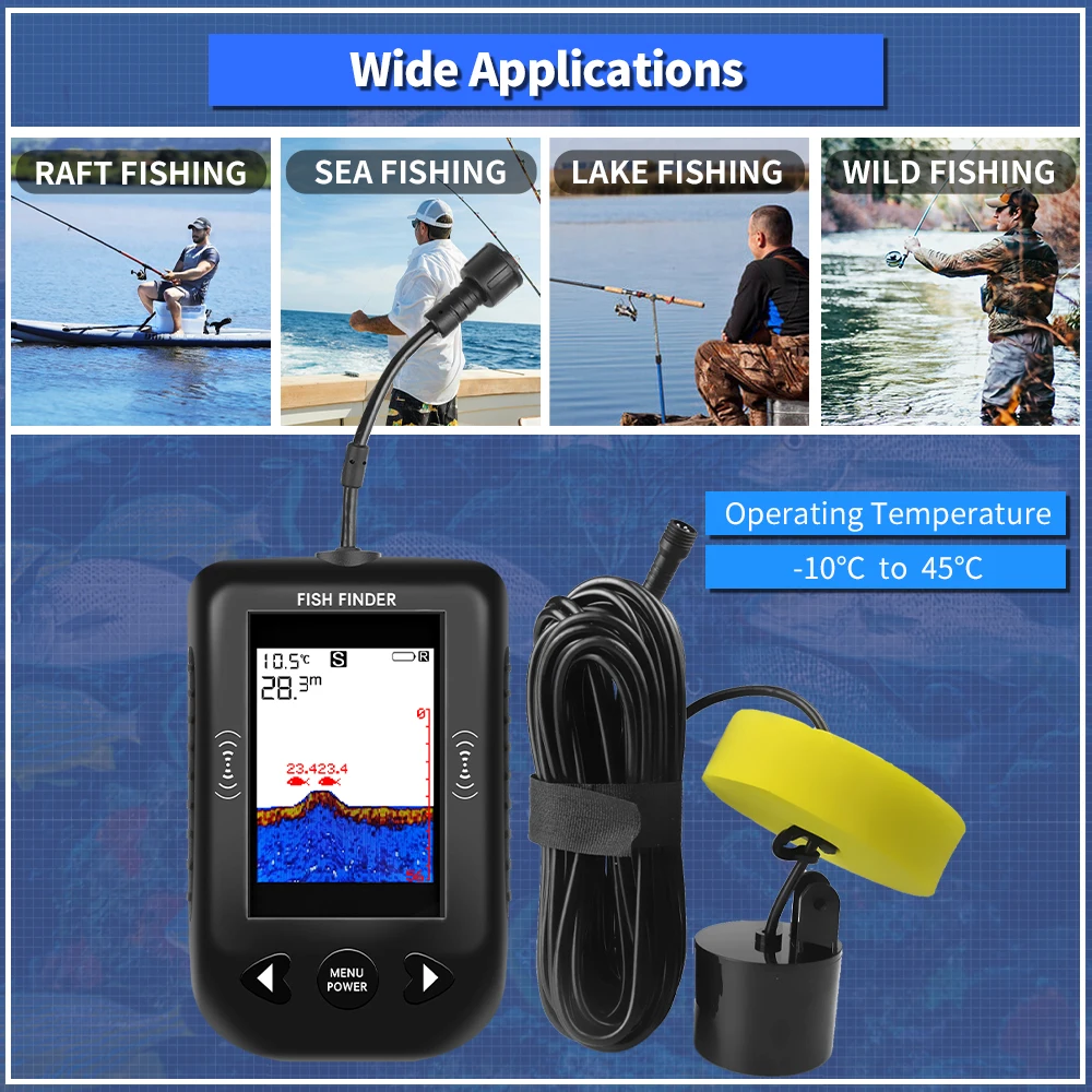 Erchang XF03 Fish Finders 45 D - đánh giá và giá Fish Finder Cable