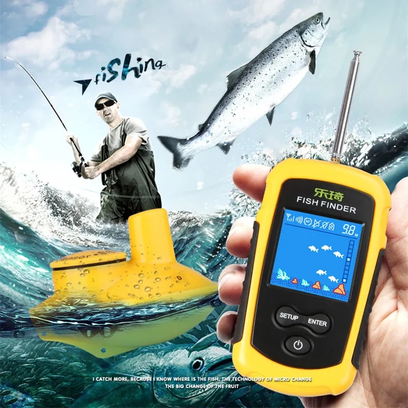 Wireless Sonar Fishing Detecto - đánh giá và giá Fishing Depth Finder
