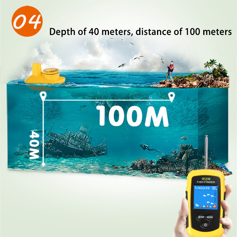 Wireless Sonar Fishing Detecto - đánh giá và giá Fishing Depth Finder